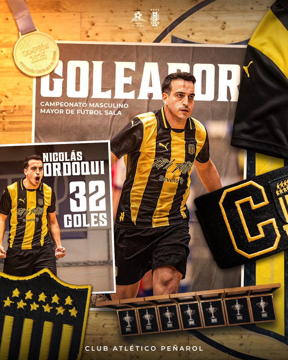 🎄 𝐄𝐧 𝐍𝐚𝐯𝐢𝐝𝐚𝐝 𝐭𝐚𝐦𝐛𝐢𝐞́𝐧 𝐬𝐞 𝐟𝐞𝐬𝐭𝐞𝐣𝐚𝐧 𝐥𝐨𝐬 𝐠𝐨𝐥𝐞𝐬

Nicolás Ordoqui, goleador del torneo con 32 conquistas.

#SalaUruguayo