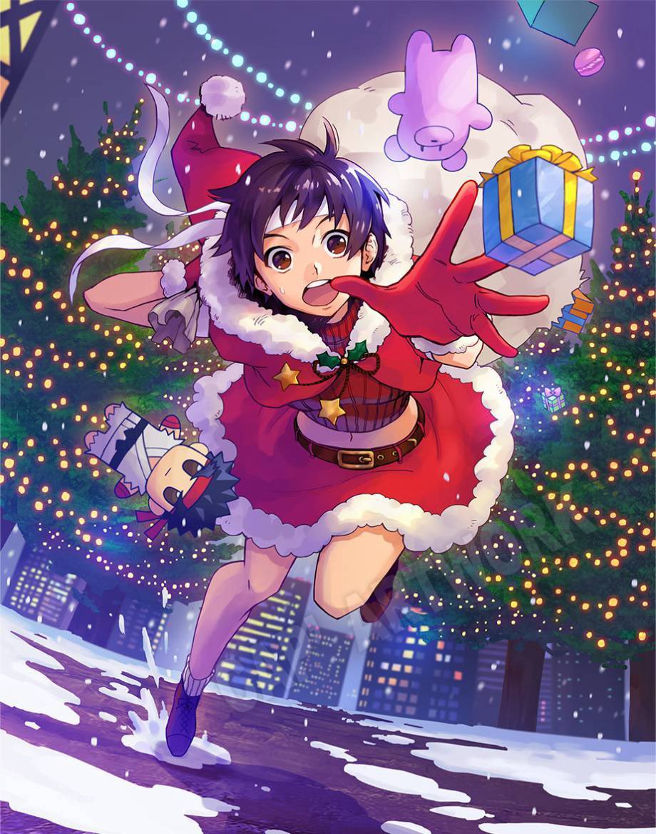 MicrocosmosSF's tweet image. It’s Christmas Eve so I’d like to wish everyone a Merry Christmas and a Happy Holidays!

Here’s Santa Sakura, spreading Christmas cheer to all!