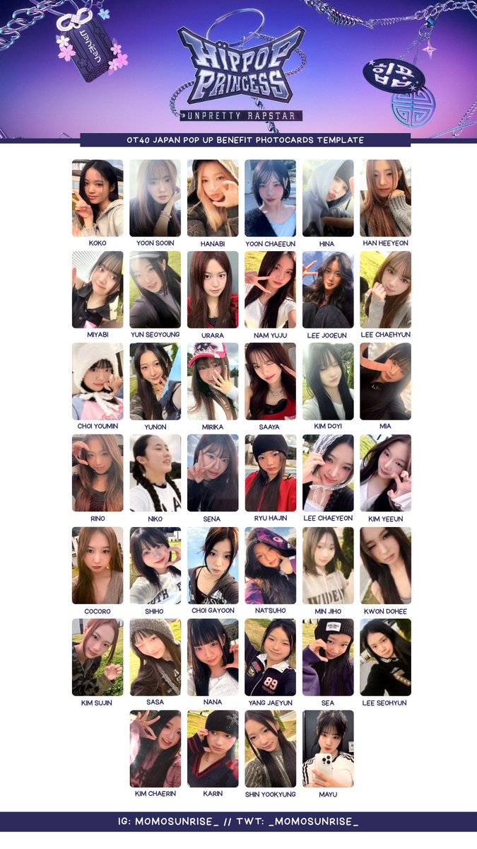 UNPRETTY RAPSTAR: HIP POP PRINCESS 💜 OT40 POP UP Merch Benefit