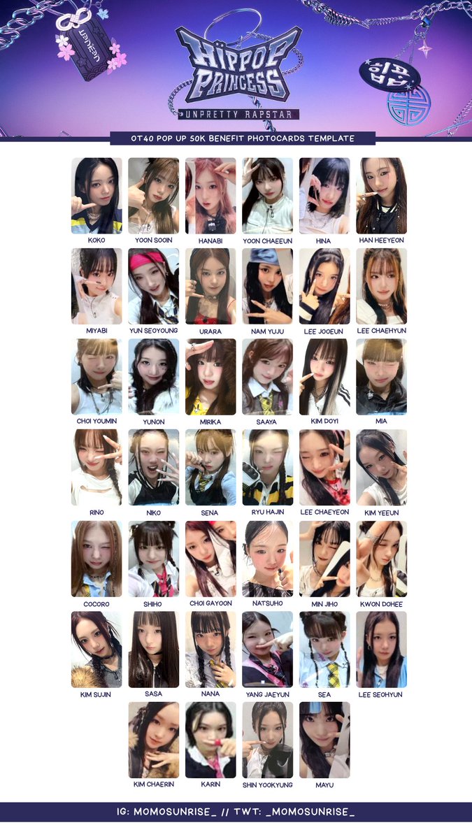 UNPRETTY RAPSTAR: HIP POP PRINCESS 💜 OT40 POP UP Merch Benefit