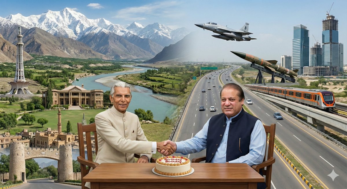 iffiViews's tweet photo. Happy Birthday to the Founder and the Builder of Pakistan https://t.co/mCnVr0xVga