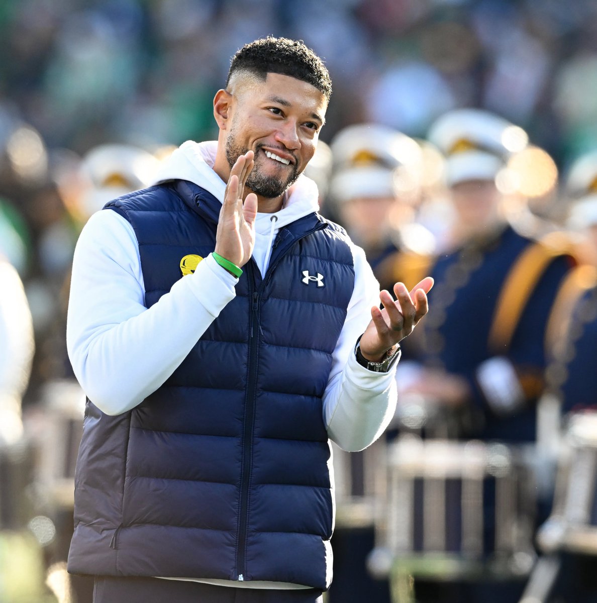 SharmSports's tweet image. The #Titans have reportedly "done their research" on Notre Dame HC Marcus Freeman, per @JFowlerESPN

Would you like Freeman as the next head coach for Tennessee? #TitanUp