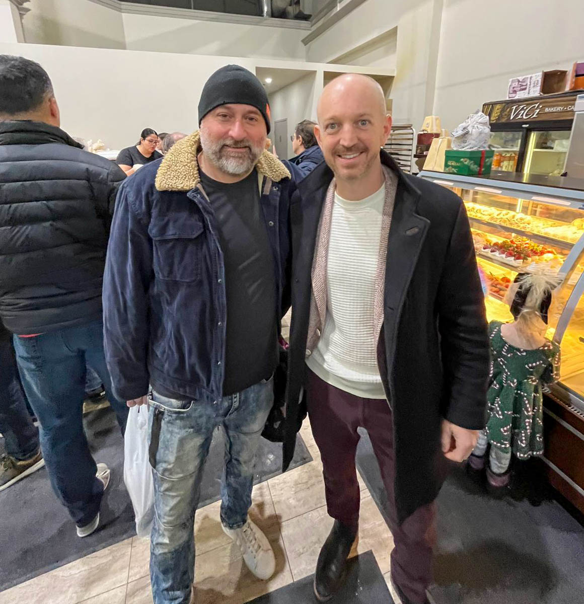 MikeGuglielmin's tweet photo. Christmas Eve stop at Vici Bakery &amp; Cafe for a coffee and some pastries. 

Familiar faces, big smiles, and plenty of festive spirit. 

There's nothing like Christmas Eve! https://t.co/Pd9BjZf0HR