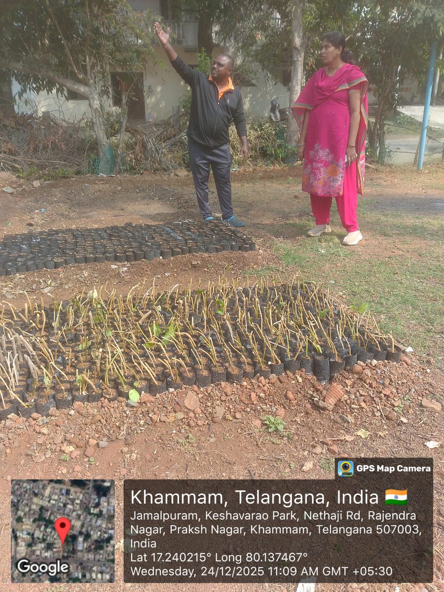 MC_Khammam's tweet image. Horticulture officer at Gandhi Park today! Inspected plantation zones, emphasized community involvement for greener spaces in Khammam. 🌳🌿
#GoGreen #PublicSpaces
.
.
@TelanganaCMO @Collector_KMM @cdmatelangana @TelanganaCS
 @revanth_anumula @INC_Ponguleti @Tummala_INC