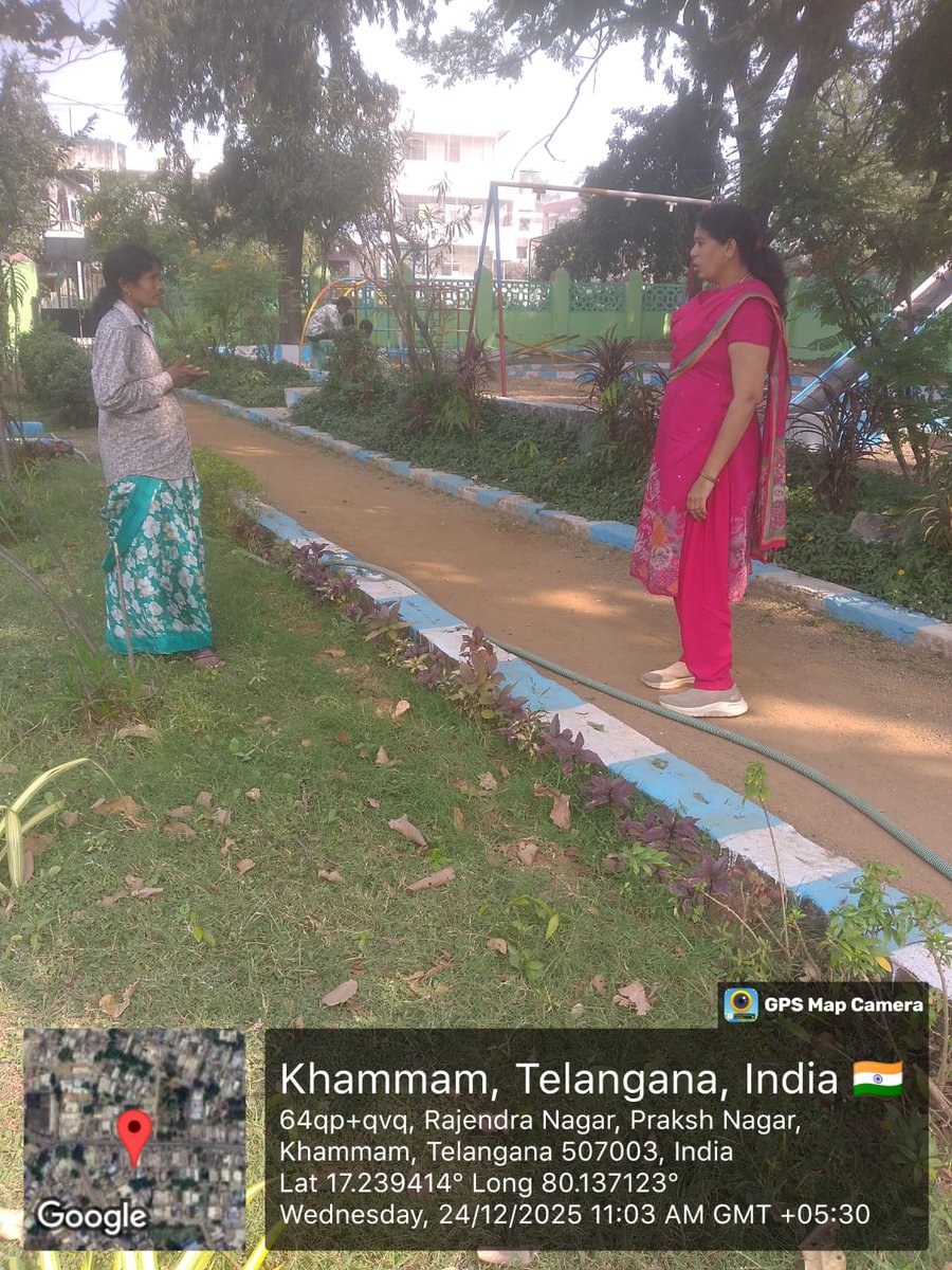 MC_Khammam's tweet image. Horticulture officer at Gandhi Park today! Inspected plantation zones, emphasized community involvement for greener spaces in Khammam. 🌳🌿
#GoGreen #PublicSpaces
.
.
@TelanganaCMO @Collector_KMM @cdmatelangana @TelanganaCS
 @revanth_anumula @INC_Ponguleti @Tummala_INC
