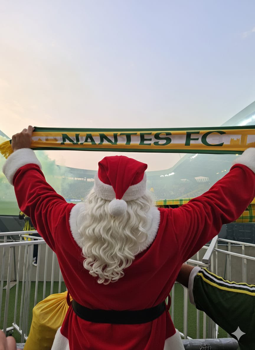 L’Esprit Canari souhaite un bon réveillon à tous les amoureux du FC Nantes.
Bien que les temps sportifs soient difficiles, le plus important reste de profiter de chaque moment entre familles et proches .
Joyeux Noël !