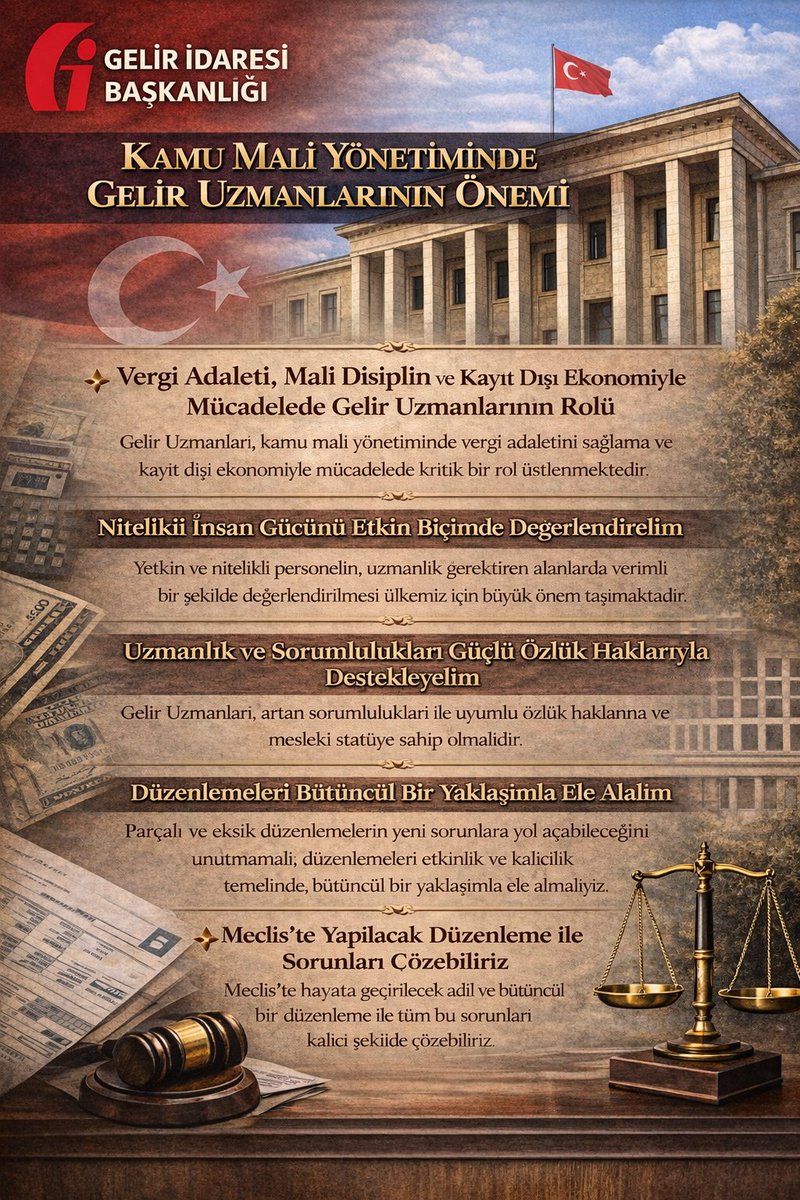 Haksız kazancın karşısında,vergi güvenliğinin yanındayız. Kayıt dışı ekonomiyle mücadelede sorumluluktan kaçmayan #GELİRUZMANI, güçlü bir ekonomi için en ön safta ter dökmeye devam ediyor.🇹🇷 
<a href="/tcbestepe/">T.C. Cumhurbaşkanlığı</a>
<a href="/RTErdogan/">Recep Tayyip Erdoğan</a> 
<a href="/memetsimsek/">Mehmet Simsek</a> 
<a href="/_cevdetyilmaz/">Cevdet Yılmaz</a> 
#SONDAKİKA
#haberler 
#TBMM