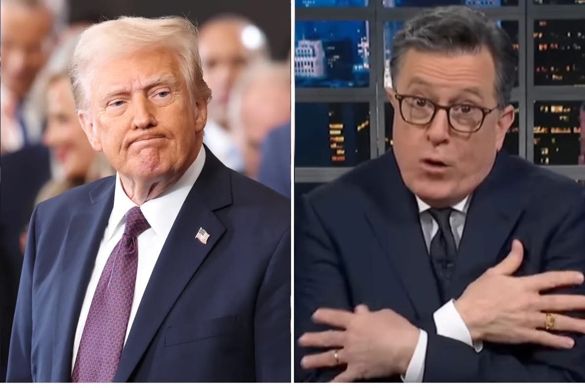 OccupyDemocrats's tweet image. BREAKING: “PUT TO SLEEP” — Trump calls for Stephen Colbert’s head in late-night meltdown.

Last night, after CBS aired the Kennedy Center Honors, a pretaped special hosted by none other than Donald Trump from the freshly rebranded — and legally questionable — “Trump Kennedy…