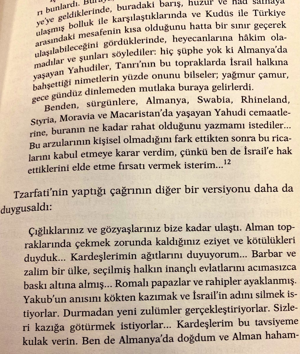 hamide_erdag's tweet photo. Stanford Shaw’ın Osmanlı Devleti ile Türkiye’de yaşayan Yahudileri ele aldığı çalışmasında Edirne Yahudi cemaatinin önde gelen isimlerinden Rabbi Yitzhak Tzarfati’nin Avrupa’da bulunan dindaşlarına yazdığı mektup:👇🏻 https://t.co/j24P9zALKO