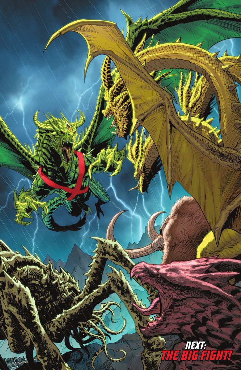 Mr_goji54's tweet photo. 🚨 Preview of issue #7 for Justice League Vs. Godzilla Vs. Kong 2! 

Hell is gonna break loose once again! https://t.co/q1K2lGZS3U