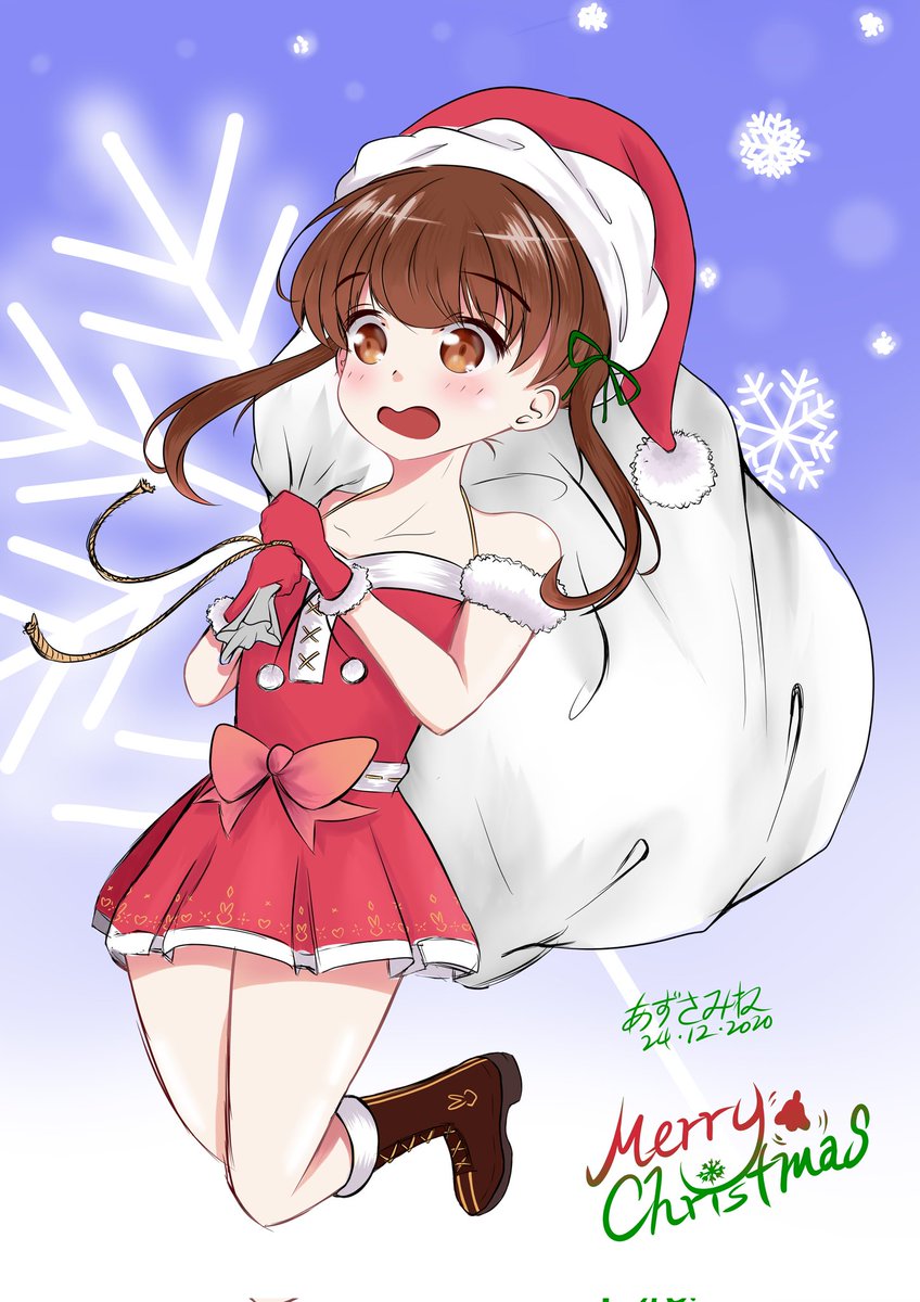 AzusaKoo0106's tweet photo. 🎄 Merry Christmas🎄 Minna-san
今年沒怎樣畫圖,所以只能丟一張舊圖獻醜
大家聖誕節都會跟家人或朋友一起吃一頓大餐麼?我今年依然還是會啃麵包皮w
#最近あんまり絵を描いてないので昔のやつを晒します
#MerryChristmas
#Azumillust https://t.co/N6RKiC8WOy