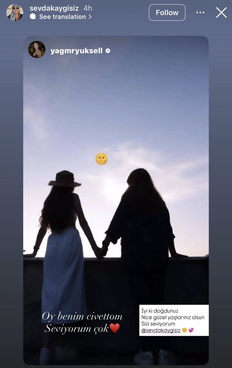 #YağmurYüksel Onların ilişkisi her zaman güzeldi ve hala da güzel ve eminim Yağmur, Sevda hanım için her zaman özel bir yer olarak kalacaktır 💖