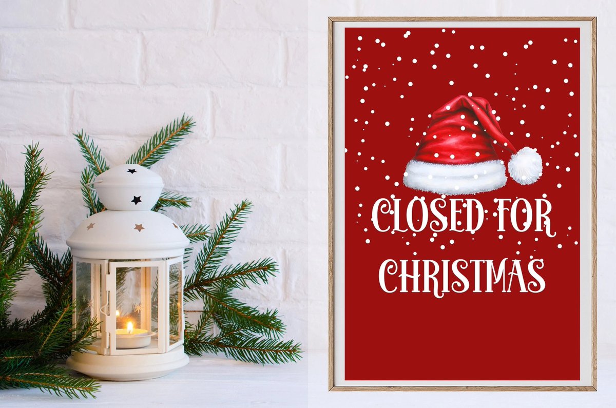 We will be closing at 2 p.m. today, December 24th and will be back in the office on Monday, December 29th.
We hope you all have a Safe and Happy Holiday!