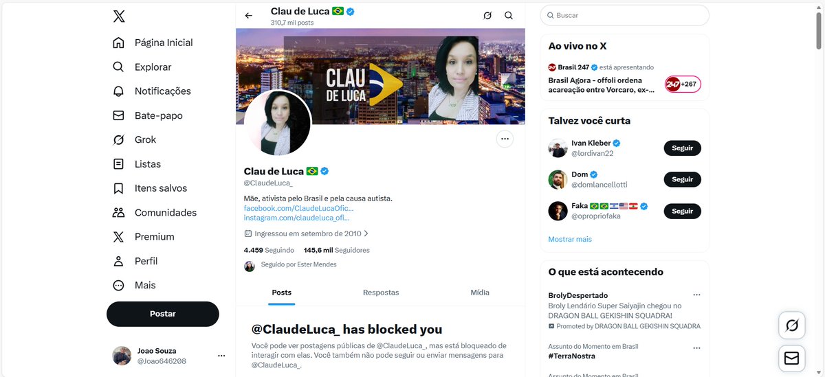 Eu ia te Responder, Mas Quando Entrei no Seu Perfil, Percebi Que Seria Uma Perda de Tempo. Espero Que Você Consiga se Emancipar Dessas Distorções da Realidade. <a href="/ClaudeLuca_/">Clau de Luca 🇧🇷</a> .