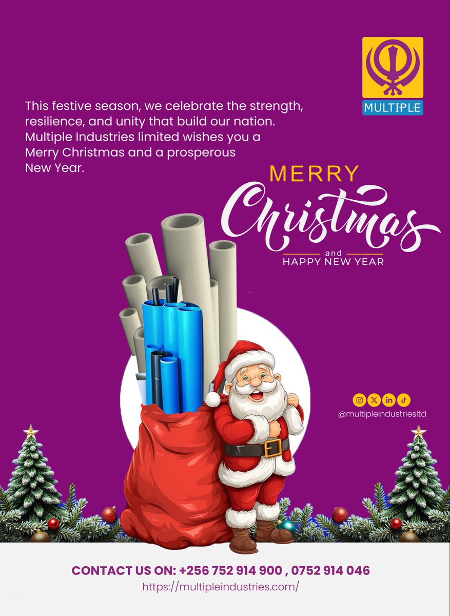 MultipleIndust's tweet photo. As we celebrate the festive season, we extend our sincere gratitude to our valued customers, partners, and stakeholders for your continued trust and support.

We wish you a joyful Christmas &amp; a prosperous New Year filled with growth  success.
#chrismas2025 #multipleindustriesltd https://t.co/hm1HVlXrEN