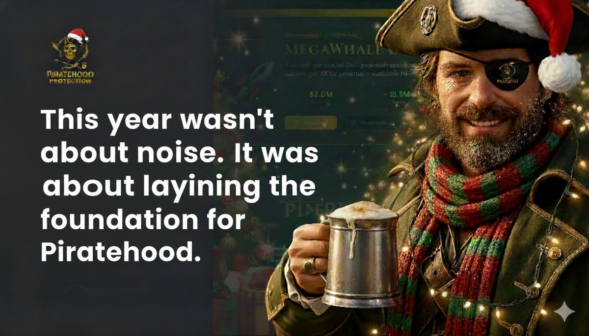 Piratehoodonsol's tweet image. This year wasn’t about noise.
It was about laying the foundation for Piratehood.

TG: t.me/piratehoodchat
Website: piratehoodprotocol.com
CA: FNucbEyZg9pqHLpdLsWt4FEU9UkkkSKtcWX511t9pump

#Piratehood #FoundationBuilding #QuietGrowth #CommunityFirst #CryptoJourney