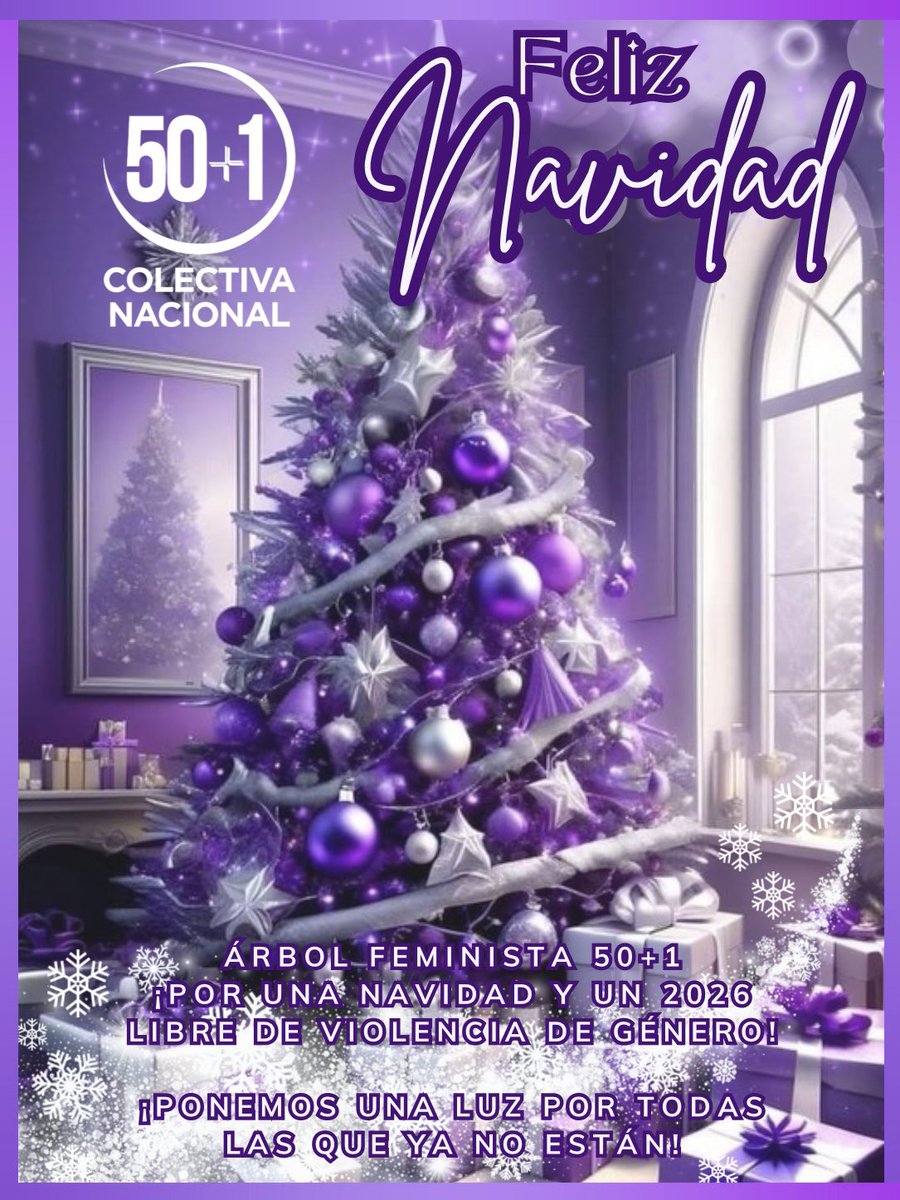 🎅🏼En esta Navidad, desde la Colectiva Nacional 50+1 reafirmamos nuestro compromiso con la sororidad, el liderazgo y la participación activa de las mujeres en la vida pública de México.
⛄️Que estas fechas sirvan para renovar fuerzas, convicciones y seguir trabajando juntas!
