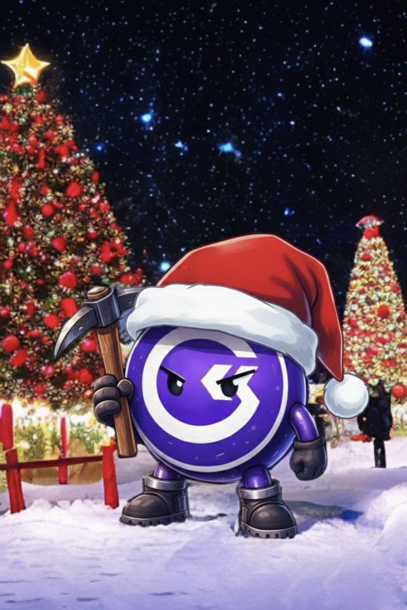 JaviQminer's tweet photo. Good night, Fam 💜! 🌙🎄
This Christmas Eve, while everyone’s resting, #Gomi (our favorite grumpy miner) keeps hammering away block after block without stopping ⛏️🟠
We’ve already mined 4,962 BTC as a community in 2025! 🔥
Dream of sats falling like snow. Tomorrow we keep stacking. Merry Christmas! 🎁🚀
#GoMining #Bitcoin #GoodNight #MerryChristmas @gomining
