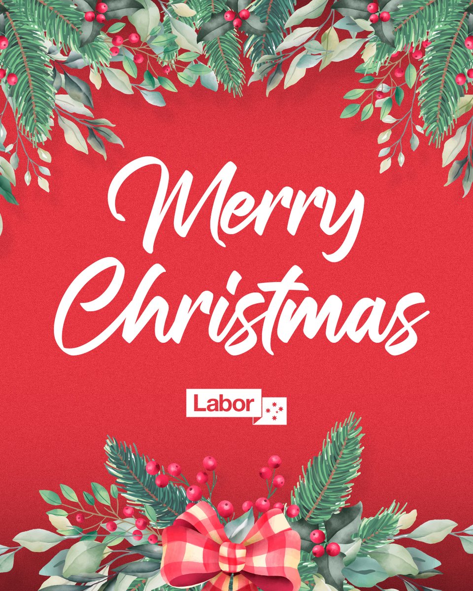 AustralianLabor's tweet image. From all at Australian Labor, we wish you a Merry Christmas.