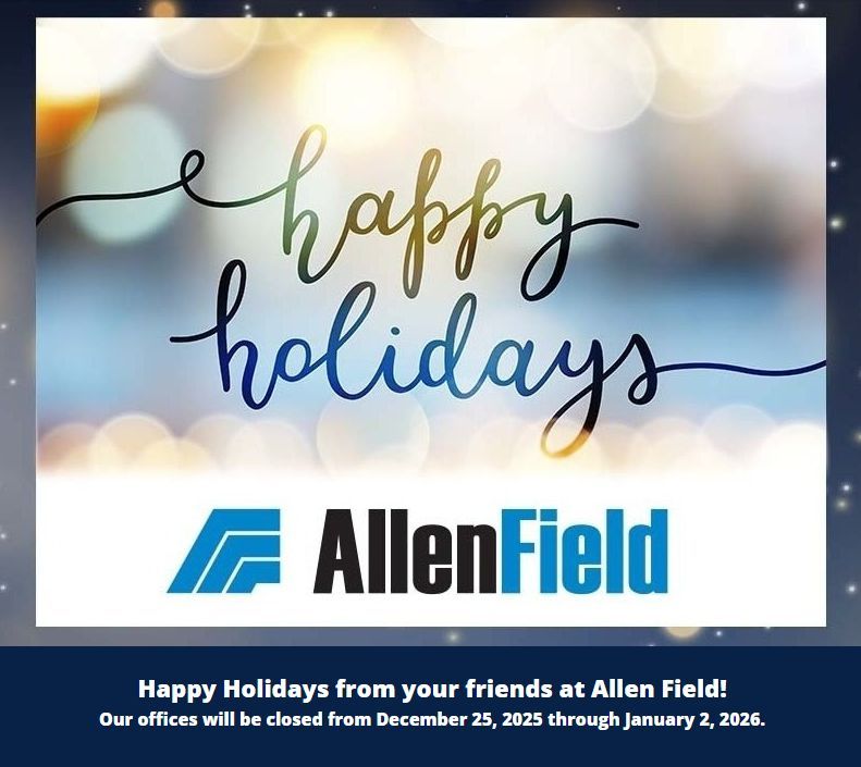 Thank you to our clients, collaborators, and team for an amazing 2025. Together, we created smarter, safer, and more sustainable packaging. We’re excited for 2026!

📢 Holiday Break: Allen Field is closed Dec 25 to Jan 2. 
📞 Sales office reopens Jan 3. 

Happy holidays!