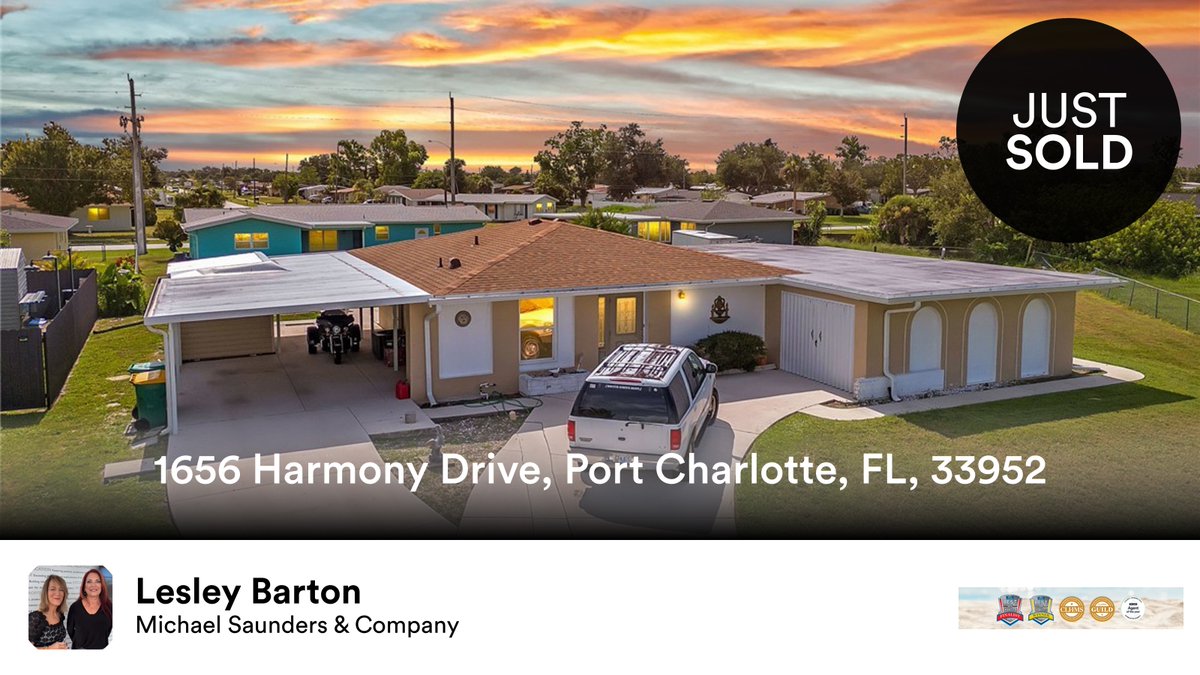 SunshineDaysRE's tweet image. 🛌 2 🛀 1 🚘 1
📍 1656 Harmony Drive, Port Charlotte, FL, 33952

My latest sale on RateMyAgent.
SL 3322875
rma.reviews/byygtyxw0m8o

...
#ratemyagent #realestate #Michael_Saunders_and_Company