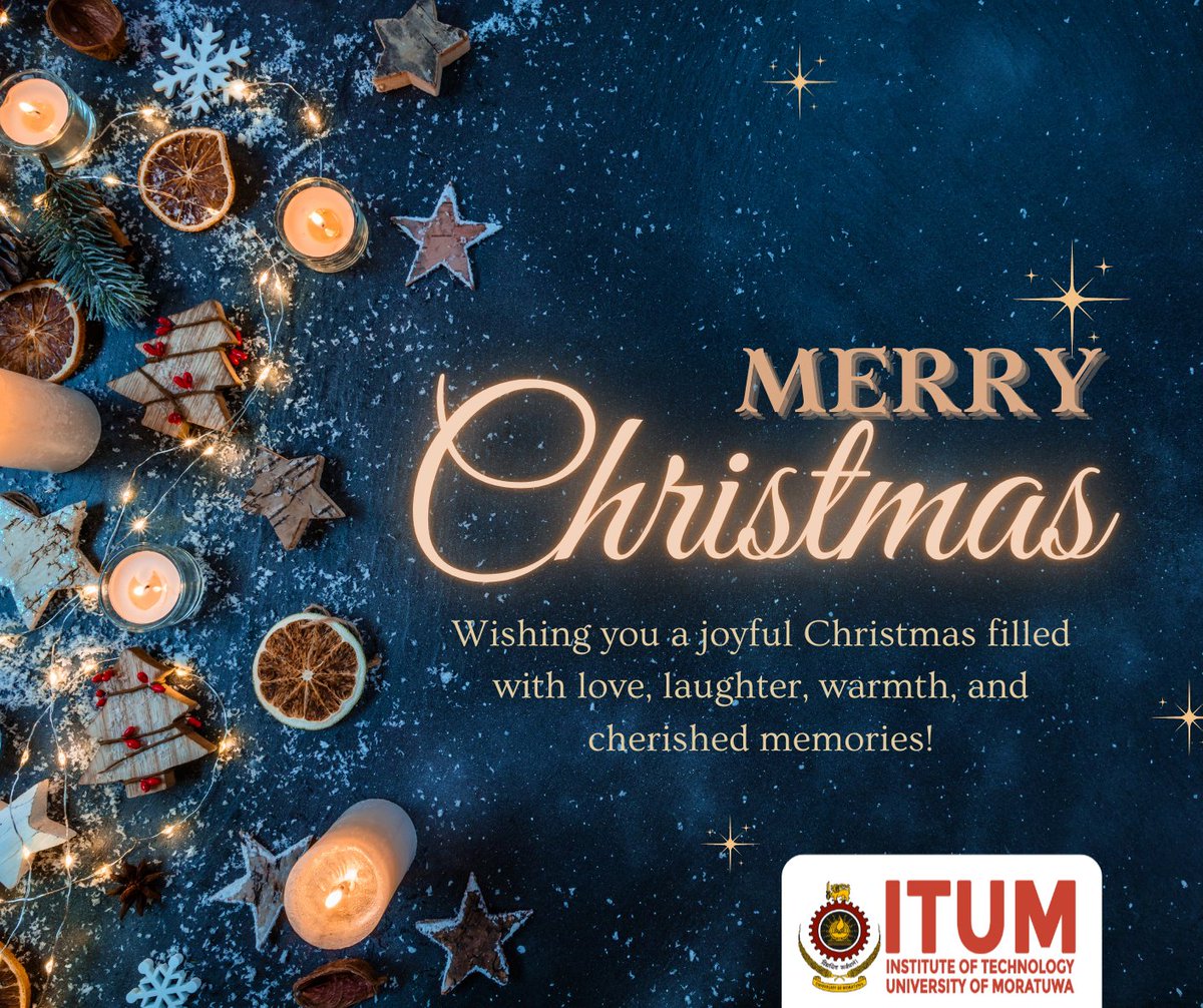 itumlk's tweet photo. 𝐌𝐄𝐑𝐑𝐘 𝐂𝐇𝐑𝐈𝐒𝐓𝐌𝐀𝐒! ✨🎁🎉
#christmas2025 #MerryChristmas #Christmas #christmastime #itum #ndt #uom #SriLanka #Diyagama https://t.co/lfCzHBBteF