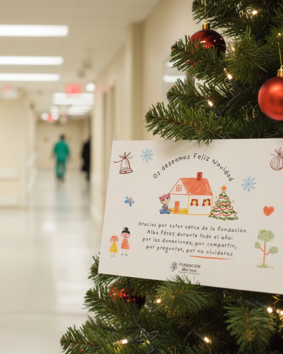 Esta Navidad os queremos mandar un abrazo enorme 💙 a quienes estáis celebrando en casa, 🎄 y también a quienes la vivís entre hospital, visitas y esperas 🏥.

¡Os deseamos de todo corazón una Feliz Navidad! ✨

#fundacionalbaperez