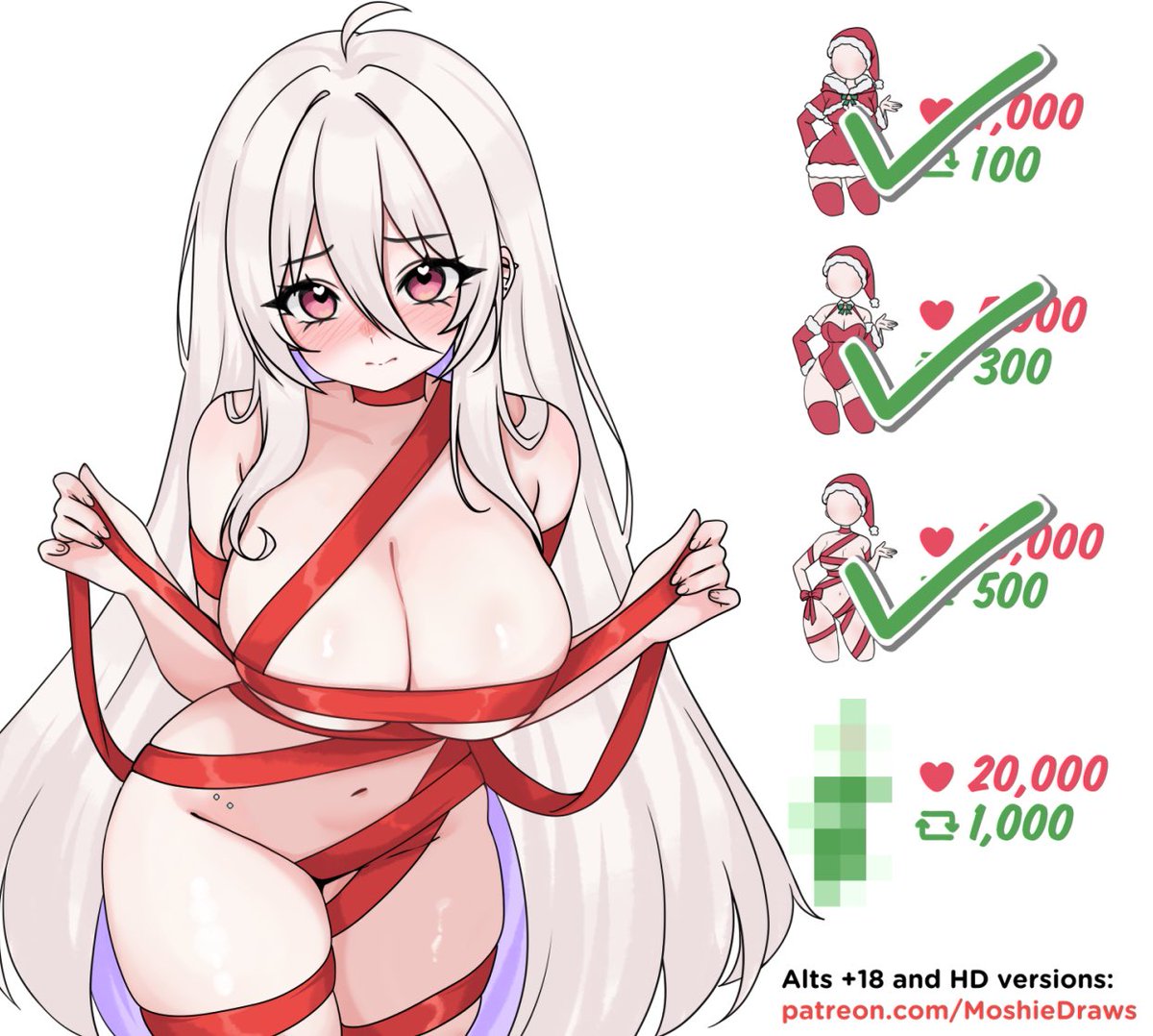 MoshieDraws's tweet photo. welp merry xmas everybody!! 🎄
i’m not embarrassed or anything https://t.co/bmOadCFbrV