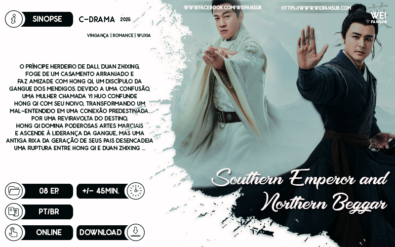 WeiFansub's tweet image. #LANÇAMENTO | DUEL ON MOUNT HUA: SOUTHERN EMPEROR AND NORTHERN BEGGAR

Bora conhecer a história do Mendigo do Norte e do Imperador do Sul? De desconhecidos a inimigos para BFF bastou 1ep😆 Mal consegui acompanhar as mudanças, só sei que tô amando 🍷

LINK: bit.ly/3LegzJc