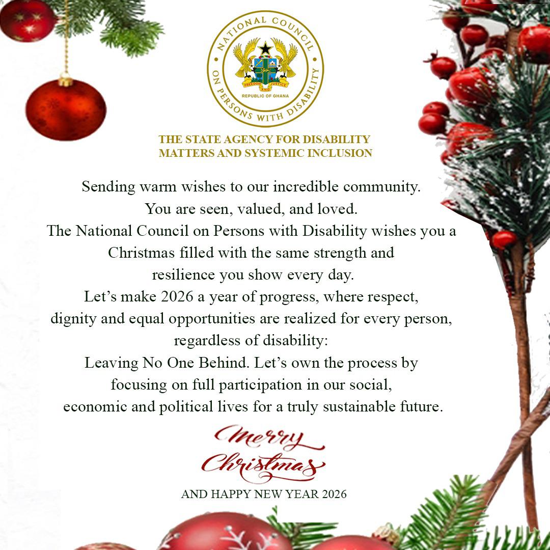 Merry Christmas and Happy New Year #thestateagencyfordisabilityinclusion