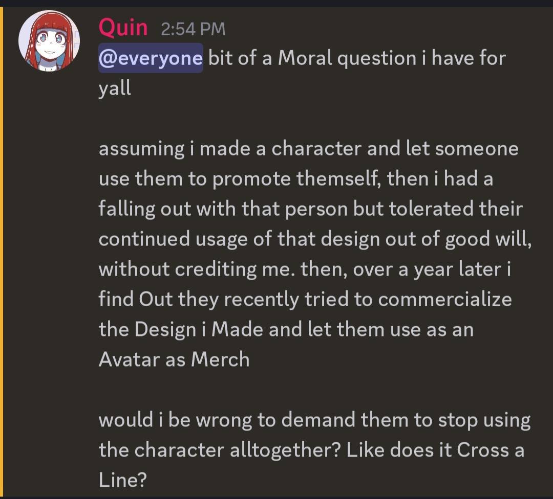 Hey guys, not exactly how I'd like to spend the holidays, but <a href="/Quin_nsfw/">QuinArt🔞</a> has been messaging all my clients, and basically trying to bring me down by saying I "Stole" my Sona from him and my entire brand is "profiting off his work"

So I'm gonna show you my side (Thread below)