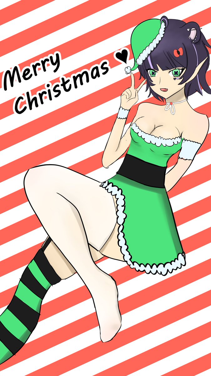 KimmybearVTuber's tweet photo. Merry Christmas to everyone that celebrates 🎄and happy holidays to all <3

I hope you guys like it, it was super fun to draw and i was waiting so long to post it 😭 https://t.co/hvZcHBvmHO