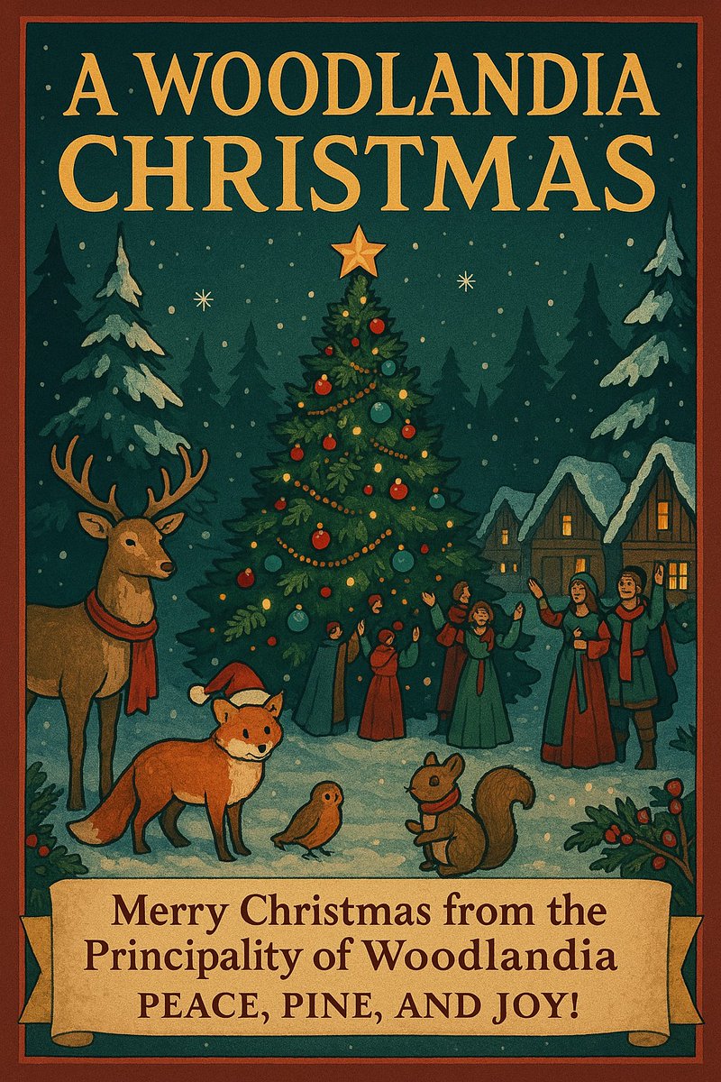 PWoodlandia's tweet image. HAPPY HOLIDAYS!
#micronation #micronations #woodlandia #Xmas #Xmas2025 #Christmas #ChristmasEve #HolidaySeason #holiday #holidays