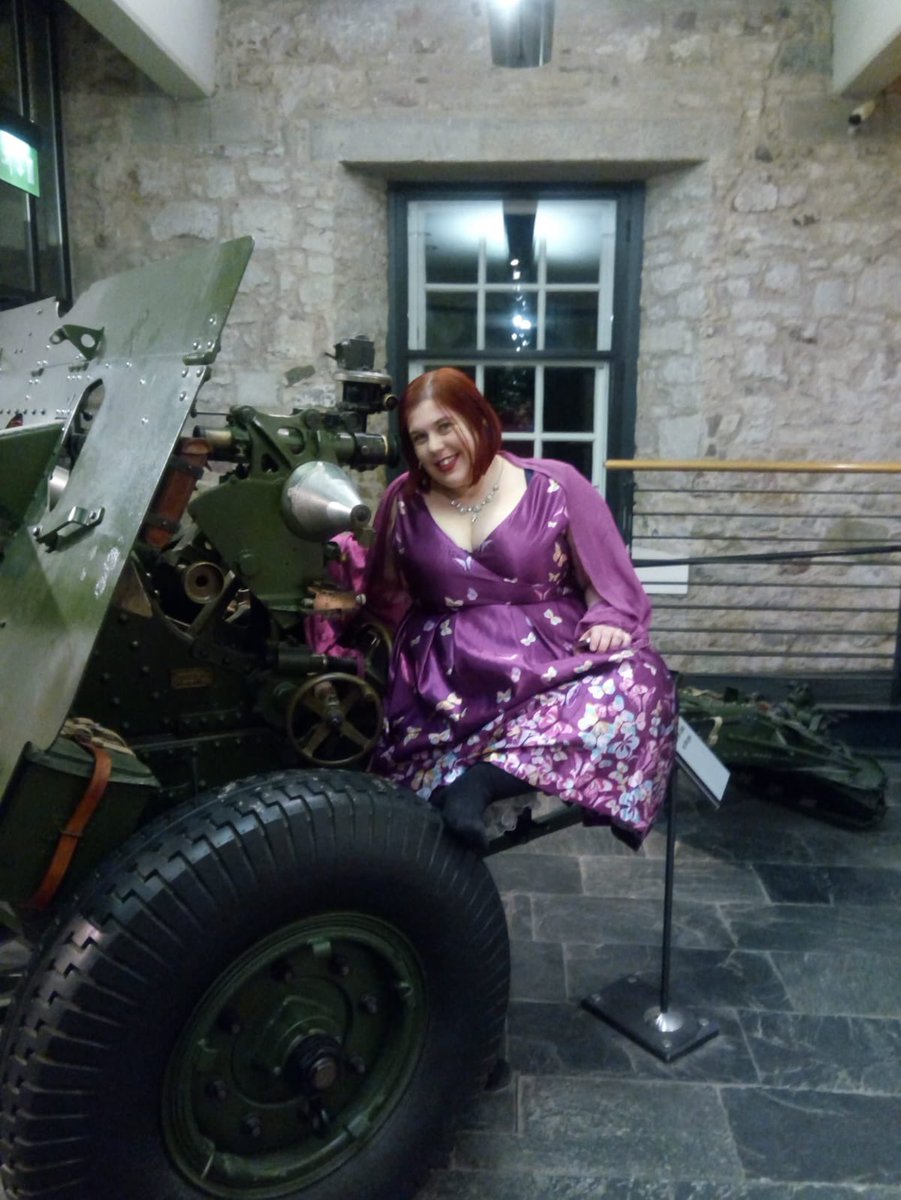 That time I looked sexy as fuck sitting on a big gun! 😂