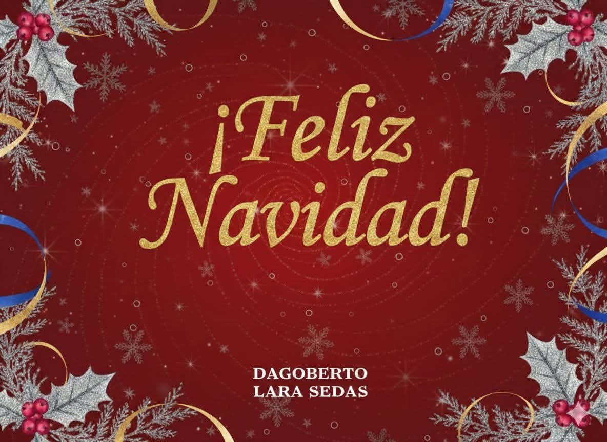 Que esta Navidad esté llena de paz, esperanza y momentos de alegría junto a tus seres queridos.

 ¡Felices fiestas!