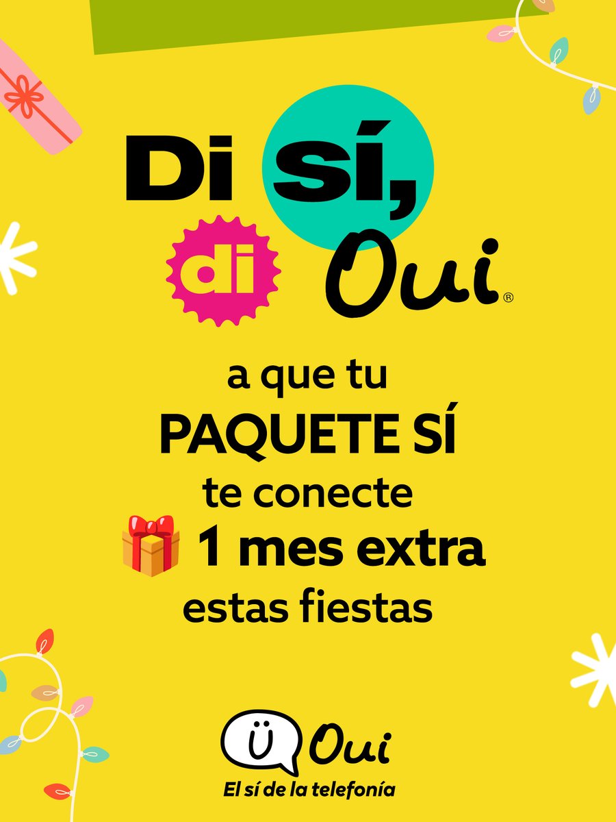 Tus PAQUETES SÍ te conectan en tus viajes festivos🎉🎊🎄 ¡y hasta enero!😲😲. Aprovecha que tus PAQUETES SÍ te bonifican 🎁4 semanas extras para que no te preocupes por los datos🤗🤗.
Descubre más aquí➡️ bit.ly/4pcxVUP