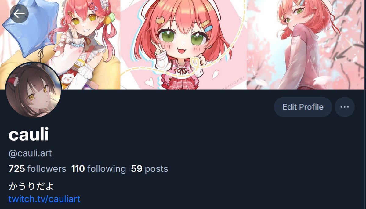 blue._.bluesky._.blueさん1-31-1 I updated my bluesky handle also new noa art there :)