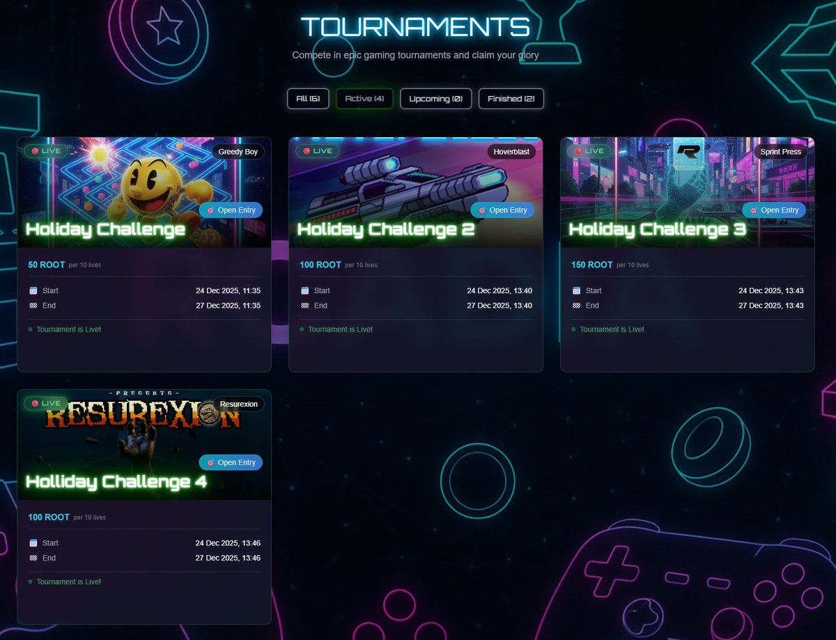 RCADIAHQ's tweet photo. 🏆 multiple tournaments are live 

🎅 Greedy boy @WirelessRacer  
🎅 Hoverblast @Animetas1 
🎅 Sprint Press @playbrainyapp 
🎅 Resurexion @TribeCalledRex 

Moar players = Moar prize pool 🎮

https://t.co/JWNDKeT97Y https://t.co/rt6MVDTdGx