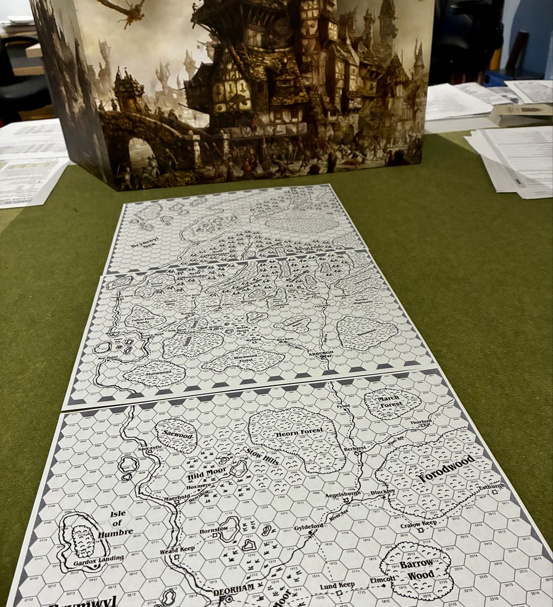 RealmBuilderRPG's tweet photo. Time for some Christmas Eve OD&D/Swords & Wizardry “Heirs of Argax” campaigning with the kids. ⚔️ #DnD #OSR #ttrpg #ODnD https://t.co/tpFTvrERnL