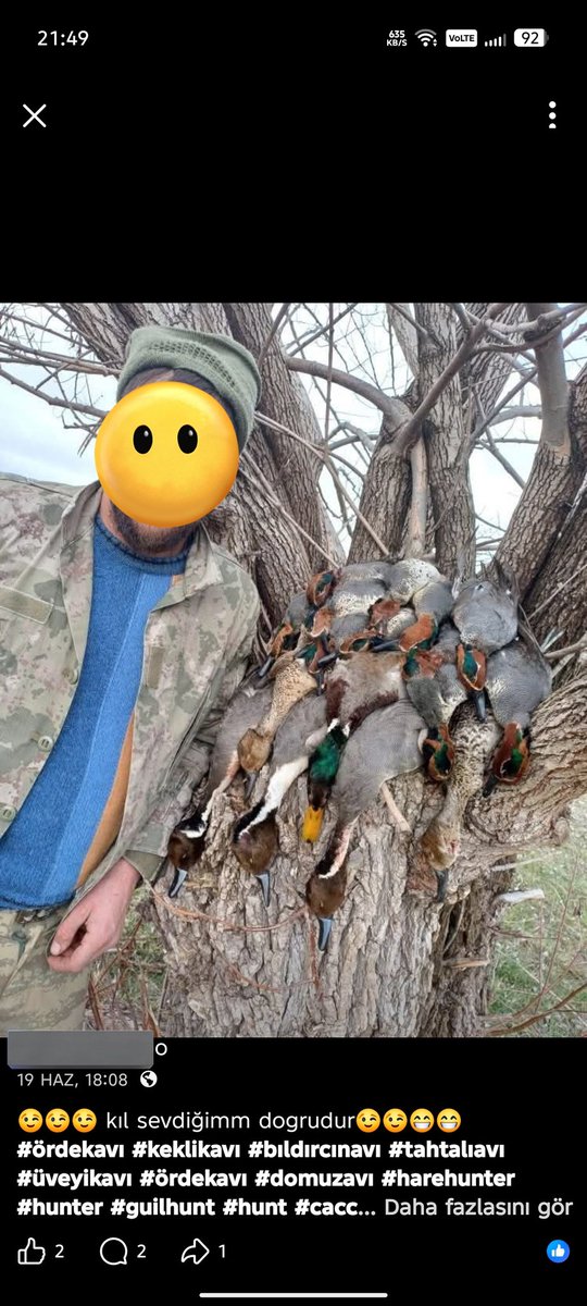 Av spor değil Cinayettir 

Türkiye'de para veren yabani hayvanları canice sırf keyfi olarak öldürüyor