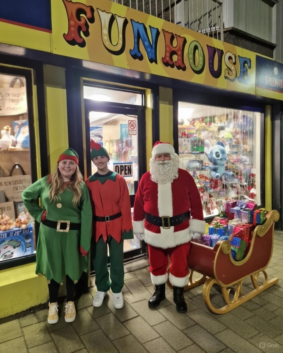 FunhouseShop's tweet image. As the stars twinkle brighter tonight and Santa prepares his sleigh, we want to pause and say a huge Merry Christmas!

Thank you for choosing us.

Wishing you and your loved ones a magical Christmas Eve filled with cozy moments, delicious treats, and the wonder of Christmas morn