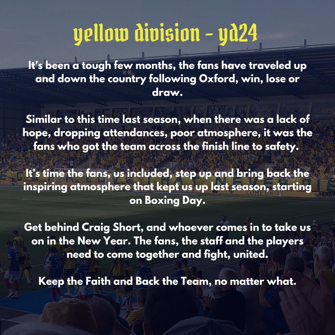 Yellow Division tweet media