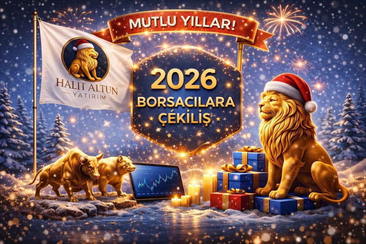 HALİT ALTUN BORSA YILBAŞI ÇEKİLİŞİ

Ödüller:
•3 Kişiye 30.000₺ Nakit Ödül
•5 Kişiye Özel Borsa Eğitim Seti

Çekilişe katılmak için:
-Bu Tweeti beğenip RT yapıyoruz.
-Halit Altun Resmi Hesabını takip ediyoruz.
-Gönderiye istediğiniz kadar yorum yapabilirsiniz. Ne kadar fazla