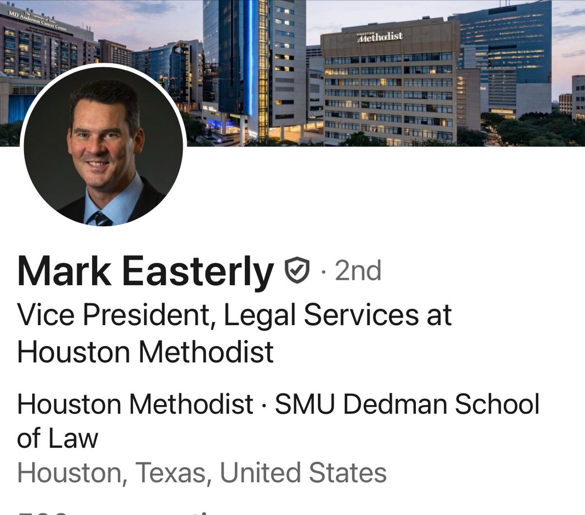 MaryBowdenMD's tweet image. Seeking advice!

The VP of legal services for Houston’Methodist sent me an email this morning. He did not go through my lawyer.

I’m currently in active litigation with hospital.

Should I report Mark Easterly to the @statebaroftexas?