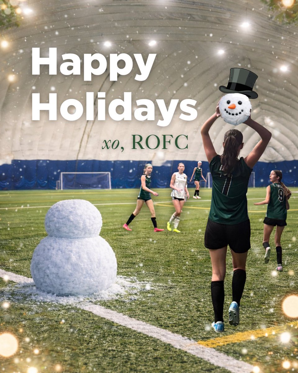 Snow joke, this year flew by.

To our community, thank you for showing up, cheering loud, &amp; making this soccer family what it is. Whether you're traveling, hosting, or enjoying some downtime, we hope your holidays are exactly what you need them to be. Enjoy! 💚🖤
