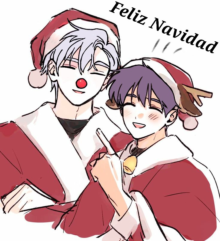 Buenas tardes, de mi parte y de parte de mi novio Xander les deseamos a todos una feliz Navidad, que la pasen muy bonito y felices, ya sea con amigos, familia o con quien ustedes quieran lo importante es pasarlo bien

Y hice este pequeño dibujo para decir FELIZ NAVIDAD JAJAJAJAJA