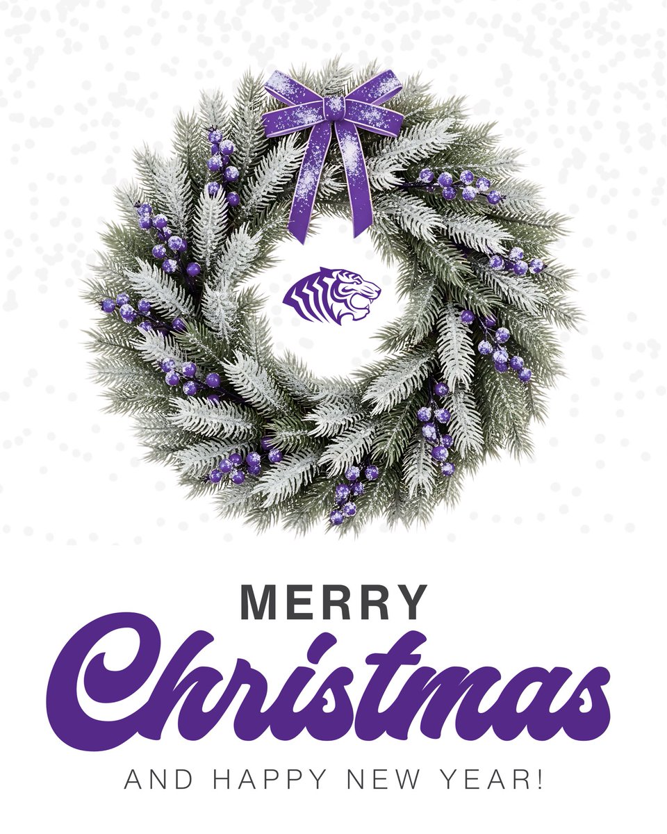 The Tigers wish you a 𝑴𝒆𝒓𝒓𝒚 𝑪𝒉𝒓𝒊𝒔𝒕𝒎𝒂𝒔!

“Glory to God in the highest, and on earth peace, god will toward men.” Luke 2:14