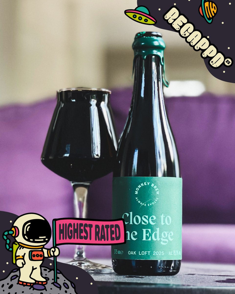 untappd's tweet image. 🏆 2025’s Top-Rated Stouts/Barleywines(w/ 500+ check-ins):
1. Barrel-Aged S’meeses
2. Close To The Edge (2025)
3Forelsket (2025)
4. DB Derivation (Double Rye Vanilla 2025)
5. ADWTD (Double Oaked Coconut Batch 10 2025)