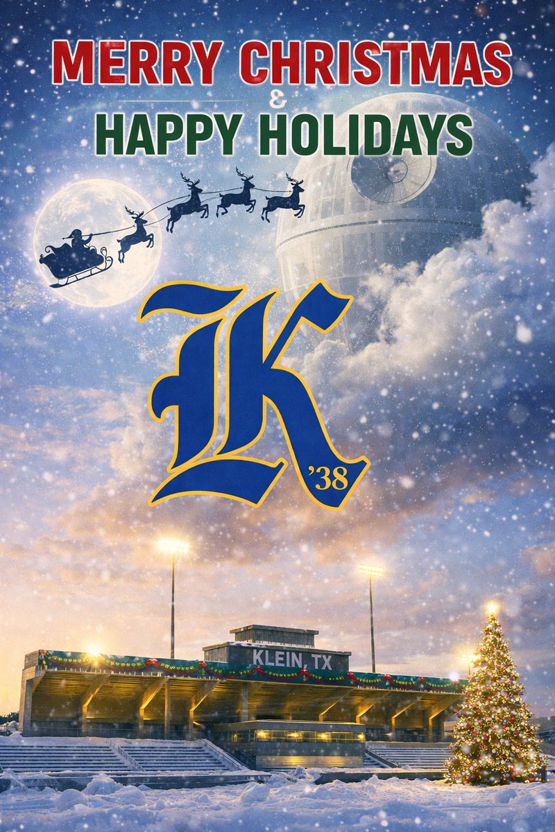 coachcodutti's tweet photo. Merry Christmas & Happy Holidays from the MOTHERSH1P ๐โ๏ธ
Where tradition meets the future and family comes first.
#TheMothersh1p #KleinFootball https://t.co/SSo46X8ffZ