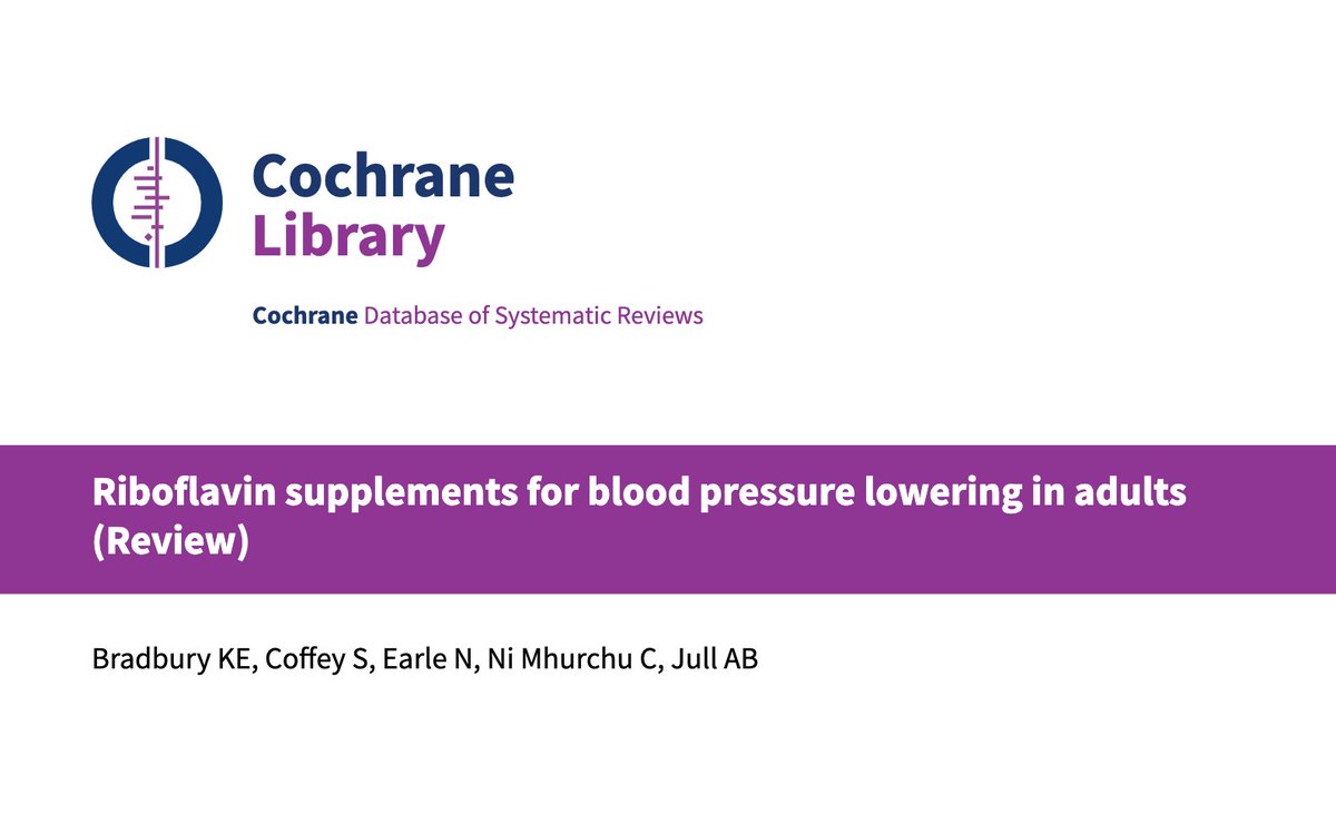 Cochrane Hypertension tweet media